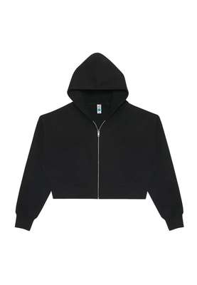 WOMENS RELAXED CROP ZIP