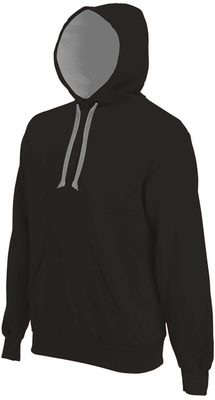 CONTRAST HOODED SWEATSHIRT