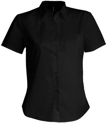 JUDITH - LADIES' SHORT SLEEVE EASY CARE POLYCOTTON POPLIN SHIRT