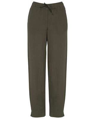 ECO-FRIENDLY LADIES' LINEN WASHED EFFECT TROUSERS