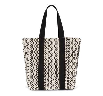 RECYCLED SHOPPING BAG - WAVY PATTERN