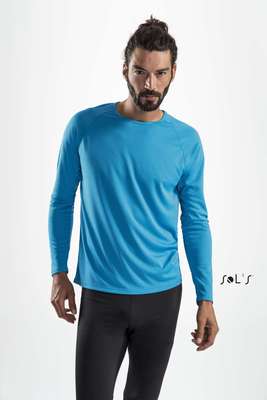 Mens Long-Sleeve Sports T-Shirt Sporty