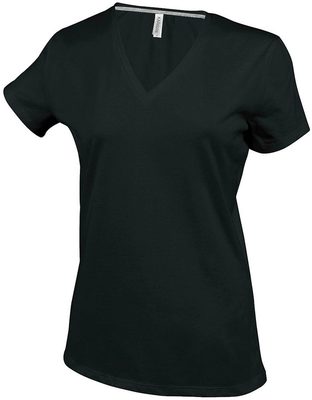 LADIES' SHORT SLEEVE V-NECK T-SHIRT