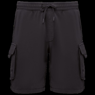 MEN’S FRENCH TERRY WASHED  EFFECT CARGO SHORTS