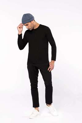 MEN'S LONG-SLEEVED CREW NECK T-SHIRT