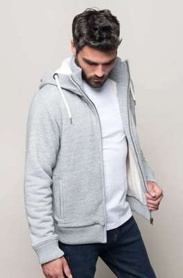 VINTAGE SHERPA-LINED FLEECE JACKET