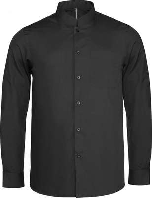 MEN'S LONG SLEEVE MANDARIN COLLAR SHIRT