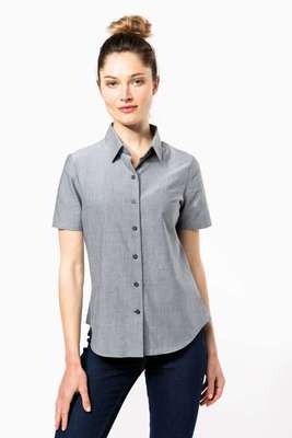 LADIES' SHORT SLEEVE EASY CARE OXFORD SHIRT