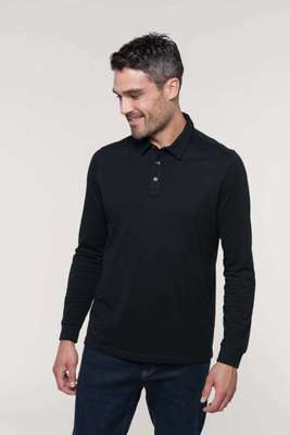 MEN'S LONG SLEEVE JERSEY POLO SHIRT