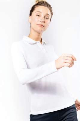 LADIES' LONG-SLEEVED POLO SHIRT