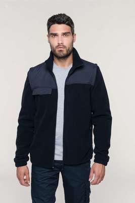 FLEECE JACKET WITH REMOVABLE SLEEVES