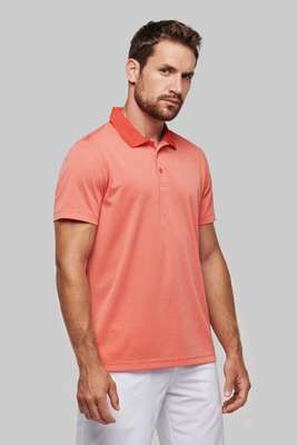 ADULT SHORT SLEEVE MARL POLO SHIRT