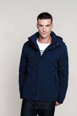 MEN'S HOODED SOFTSHELL LINED PARKA