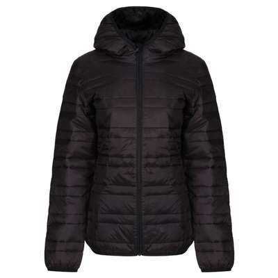 WOMENS HOODED PACKAWAY FIREDOWN JACKET
