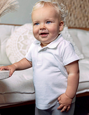 Organic Baby Polo Short Sleeve Teddy 01