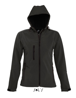 Womens Hooded Softshell Jacket Replay