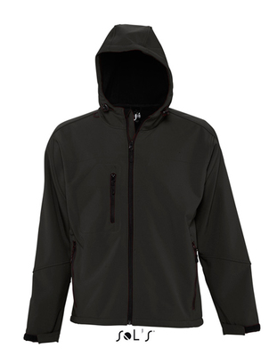Mens Hooded Softshell Jacket Replay