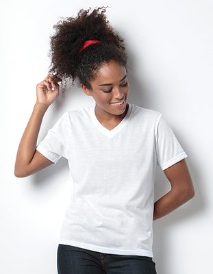 Womens Subli Plus® V neck T-Shirt