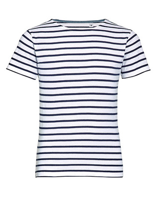 Kids Round Neck Striped T-Shirt Miles