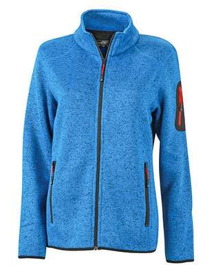 Ladies`Knitted Fleece Jacket