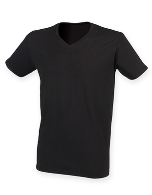 Mens Feel Good Stretch V-Neck T