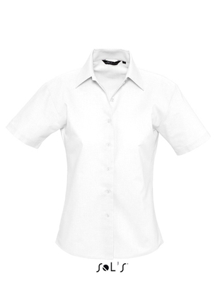 Ladies Oxford-Blouse Elite Short Sleeve