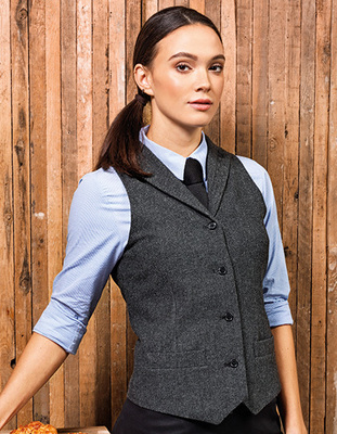 Ladies Herringbone Waistcoat
