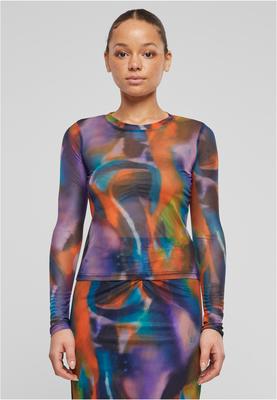Ladies AOP Mesh Longsleeve multicolorreflection 3XL