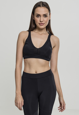 Ladies Tech Mesh Crossback Bra black L