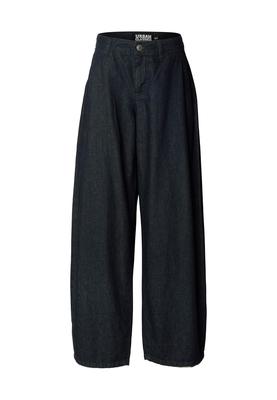 Ladies Light Denim Barrel Pants blue rinsed washed 26