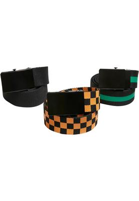 Belts Trio Kids black/bodegagreen/magicmango L/XL