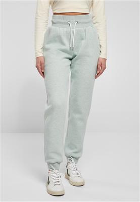 Ladies High Waist Color Melange Sweat Pants lightgrey 4XL