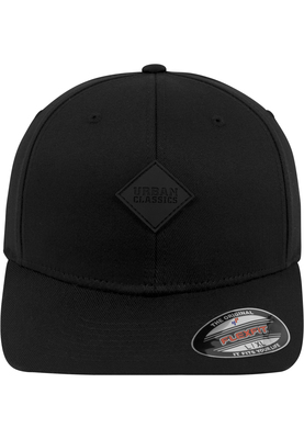 Leatherpatch Flexfit Cap black L/XL