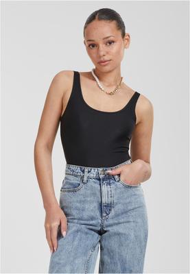 Ladies Shiny Rib Body black 3XL