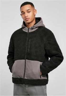 Hooded Sherpa Jacket black/asphalt 3XL