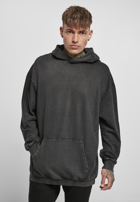 Acid Washed Big Hoody black L