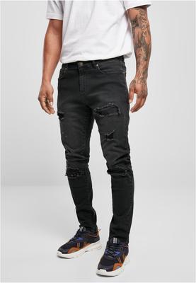 Heavy Destroyed Slim Fit Jeans realblk heavy destroyed washed 36/32