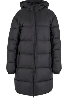 Ladies Long Puffer Coat black 3XL