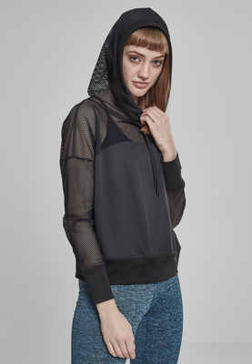Ladies Mesh Hoody black L