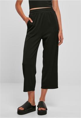 Ladies Straight Leg Rib Interlock Culotte black 3XL