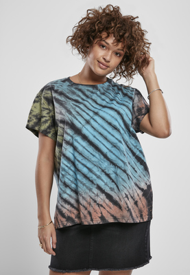 Ladies Tie Dye Boyfriend Tee black S