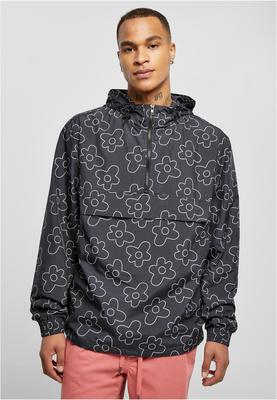 Flower AOP Pull Over Jacket blackflower 3XL