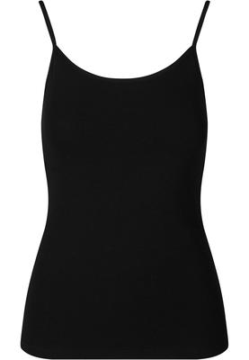 Ladies Basic Tank Top Cotton  2-Pack black+white L