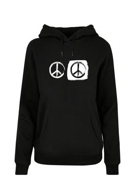 Ladies Peace - Double Peace Black  Basic Hoody black L