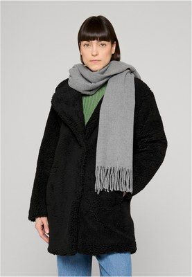 Ladies Oversized Sherpa Coat black 3XL