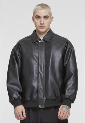 Synthetic Leather Blouson black 3XL
