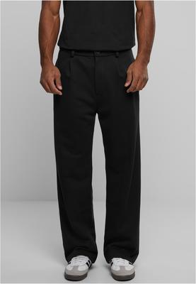 Front Pleated Sweat Pants black 28