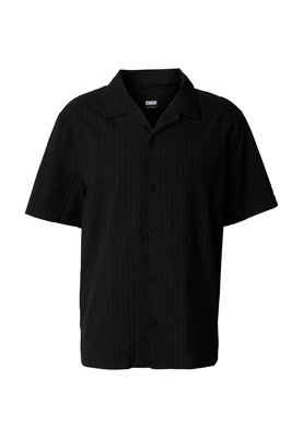 Seersucker Resort Shirt black 3XL