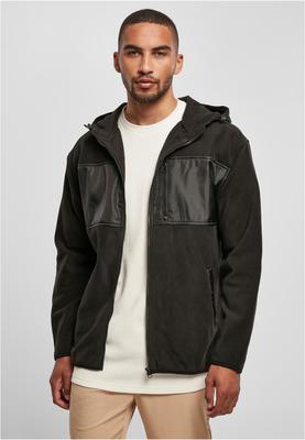 Hooded Micro Fleece Jacket black 4XL