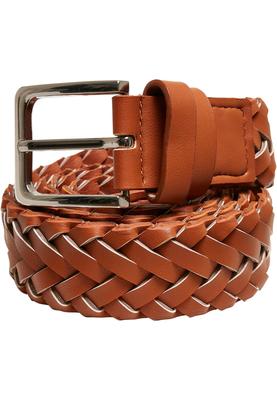 Braided Synthetic Leather Belt black L/XL